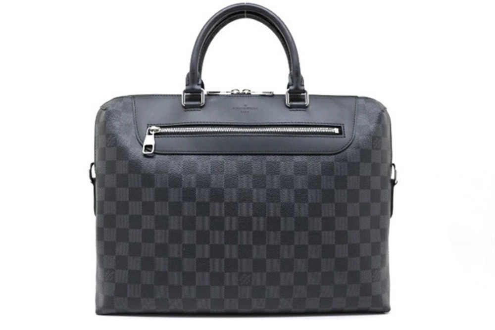 LOUIS VUITTON Bag Business Port Jour PDJ NM Damier Graphite Black